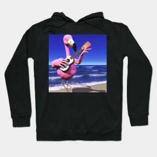 Stringed Flamingo Beeeeeach Hoodie